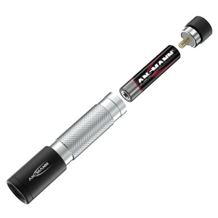 ANSMANN - Flashlight - 50B - 55 lumens - Black + Silver - 1x AAA battery image