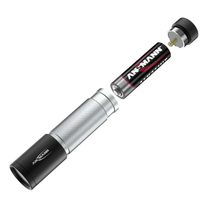 ANSMANN - Flashlight - 70B - 70 lumens - Black + Silver - 1x AA battery image