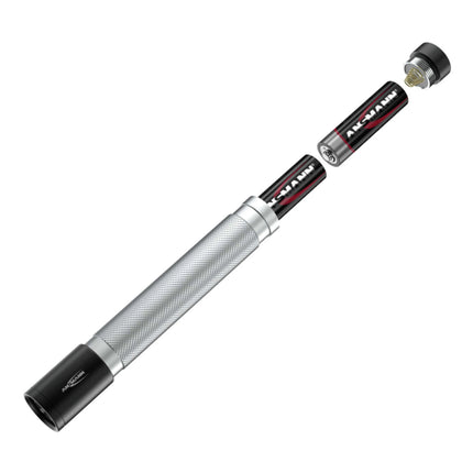 ANSMANN - Flashlight - 150B - 150 lumens - Black + Silver - 2x AA batteries image