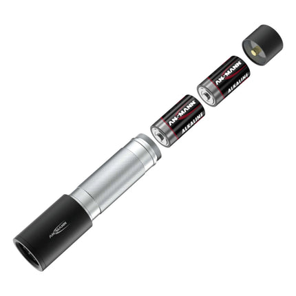 ANSMANN - Flashlight - 300B - 315 lumens - Black + Silver - 1x C battery image