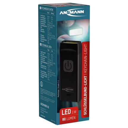 ANSMANN - LED keychain flashlight 80Lm 20 pieces display - KL80R image
