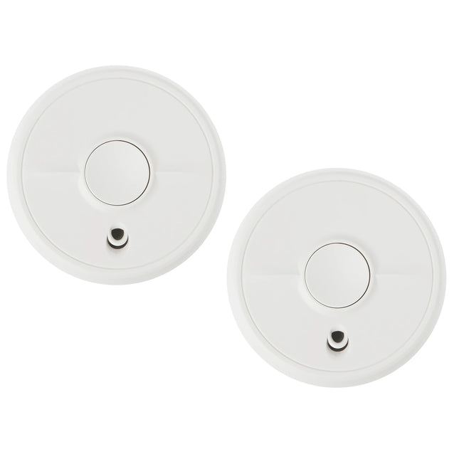 ANGELEYE - Optical smoke detector - 2 pieces - SB5-TP-AE - Life span: 10 years - With replaceable battery image