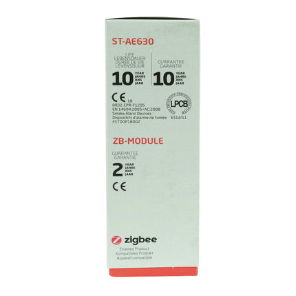 ANGELEYE - Smart smoke detector - ZB-AE-630 - With Zigbee 3.0 module - Life span: 10 years - Non-replaceable battery image