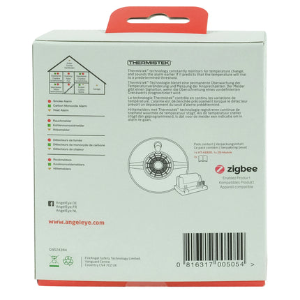 ANGELEYE - Smart heat alarm - With Zigbee 3.0 module  - Life span: 10 years - Non-replaceable battery image