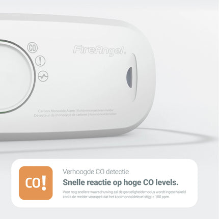 FIREANGEL - Carbon monoxide detector - FA3313 - Life span: 10 years - With replaceable battery image
