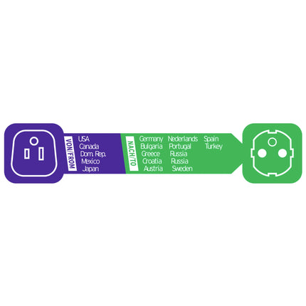BRENNENSTUHL - Travel Plug - US socket to EU plug image