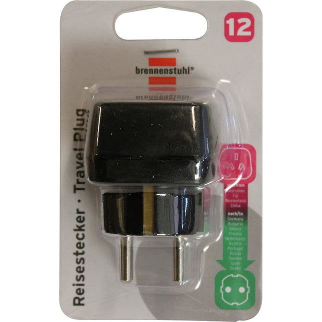 BRENNENSTUHL - Travel Plug - AUS socket to EU plug image