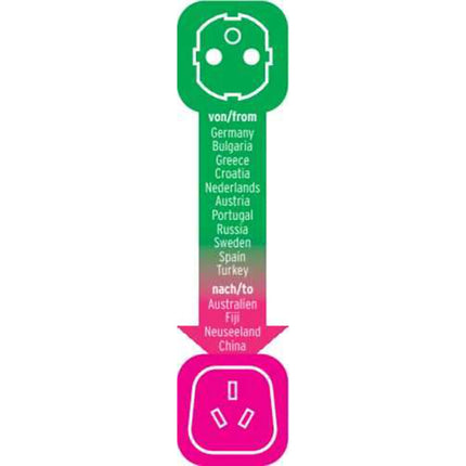 BRENNENSTUHL - Travel Plug - EU socket to AUS plug image