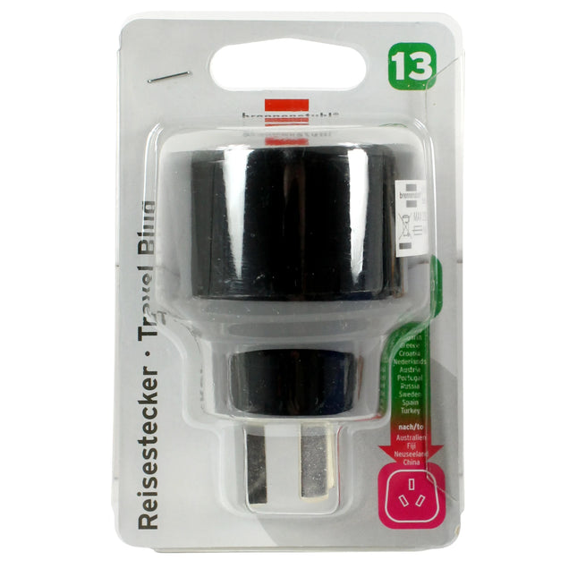 BRENNENSTUHL - Travel Plug - EU socket to AUS plug image