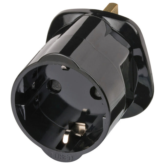 BRENNENSTUHL - Travel Plug - EU socket to UK plug image