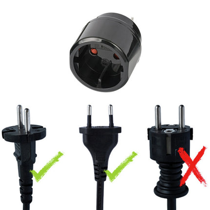 BRENNENSTUHL - Travel Plug - EU socket to US plug image