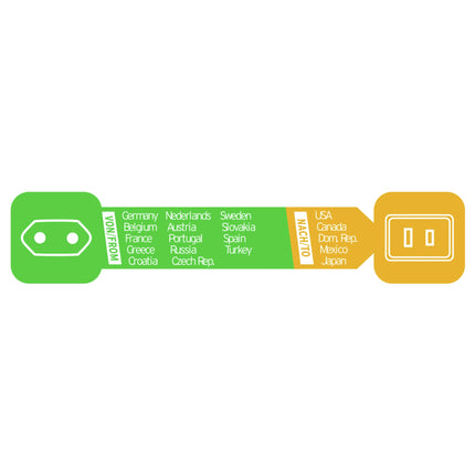 BRENNENSTUHL - Travel Plug - EU socket to US plug image