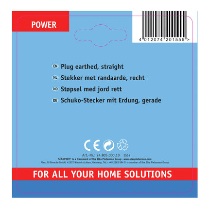 SCANPART - Plug - Plug 230 V (Male) - 3-pole   Grounded image