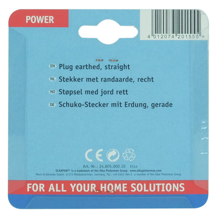 SCANPART - Plug - Plug 230 V (Male) - 3-pole   Grounded image