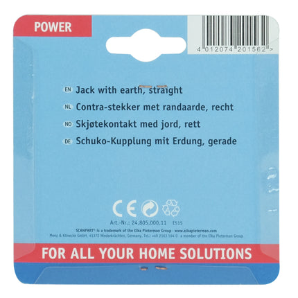 SCANPART - Contrast plug - Socket 220 V (Female) - 3-pole   Grounded image