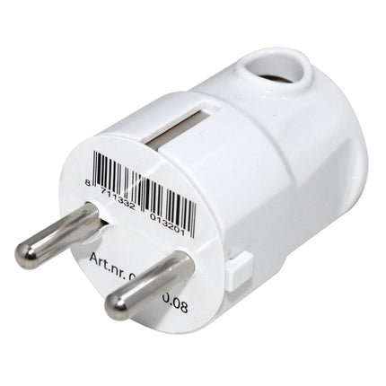 SCANPART - Plug - Plug 230 V (Male) - angled - 3-pole   Angled Cable Connection |Grounded image