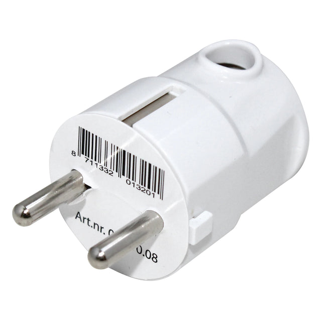 SCANPART - Plug - Plug 230 V (Male) - angled - 3-pole   Angled Cable Connection |Grounded image
