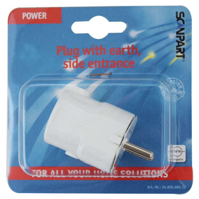 SCANPART - Plug - Plug 230 V (Male) - angled - 3-pole   Angled Cable Connection |Grounded image
