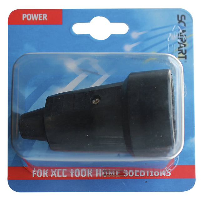 SCANPART - Contrast plug - Female socket 230 V (female) - 3-pole   Grounded|Soft PVC image
