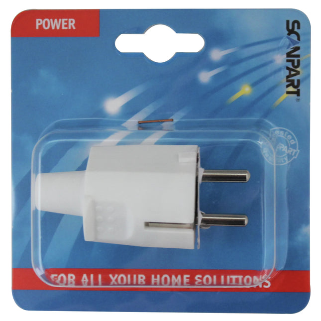 SCANPART - Plug - Plug 230 V (Male) - 3-pole   Grounded|Soft PVC image