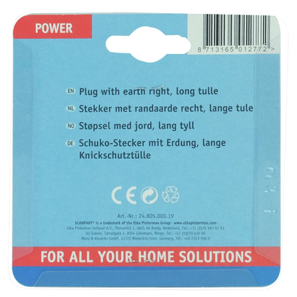 SCANPART - Plug - Plug 230 V (Male) - 3-pole   Grounded|Soft PVC image