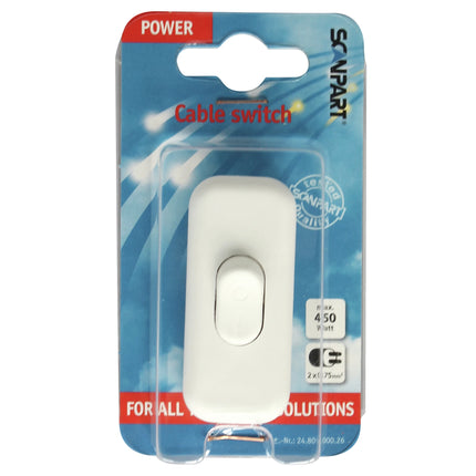 SCANPART - Cord switch - Cable 230 V - 2 pole - Cable 230 V - 2 pole   Kema Keur image
