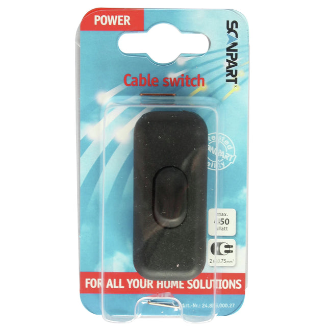 SCANPART - Cord switch - Cable 230 V - 2 pole - Cable 230 V - 2 pole   Kema Keur image