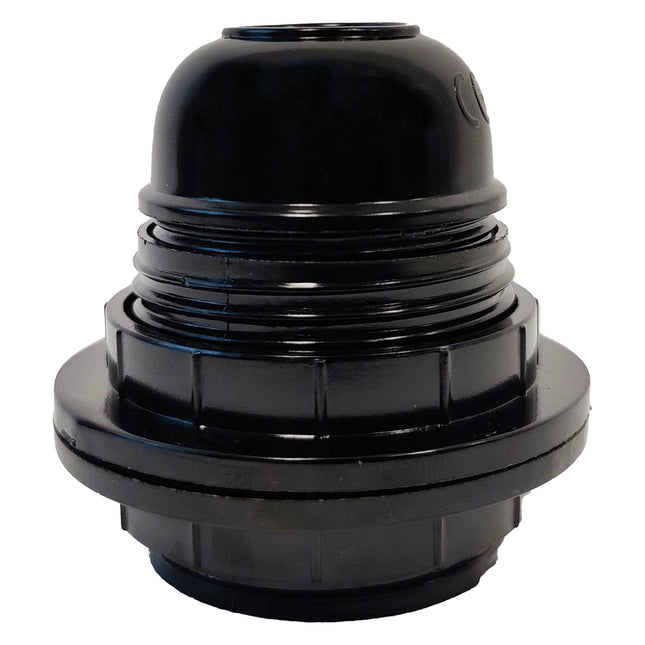 SCANPART - E27 black bulb base with ring image