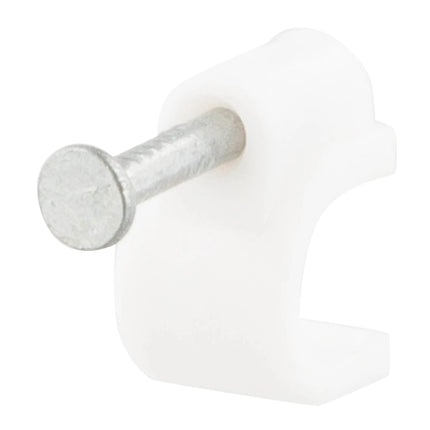 SCANPART - cord clips 6mm round white 25 pieces - E530 image