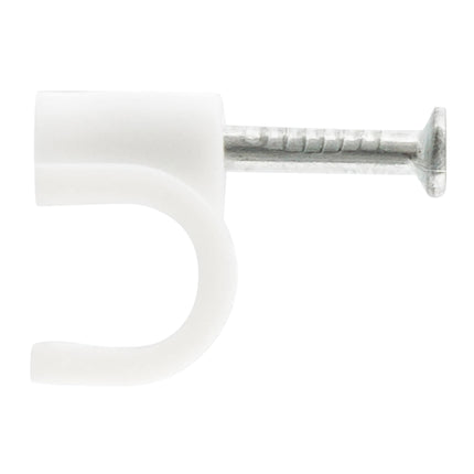 SCANPART - cord clips 6mm round white 25 pieces - E530 image