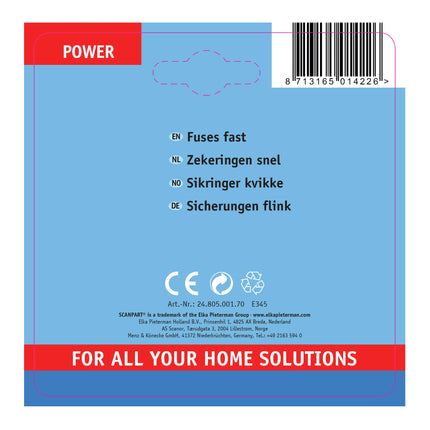 SCANPART - fuses fast 10A (red) 5pcs. image