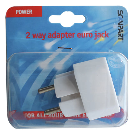 SCANPART - Adapter plug - 2 x Euro Socket to EU plug image