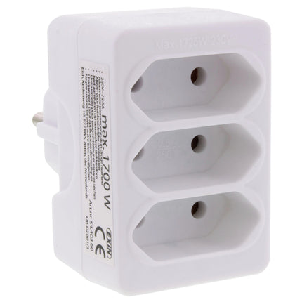 SCANPART - Adapter plug - 3 x Euro Socket to EU plug image
