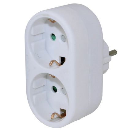 SCANPART - Adapter plug - 2 x EU Socket to EU plug image