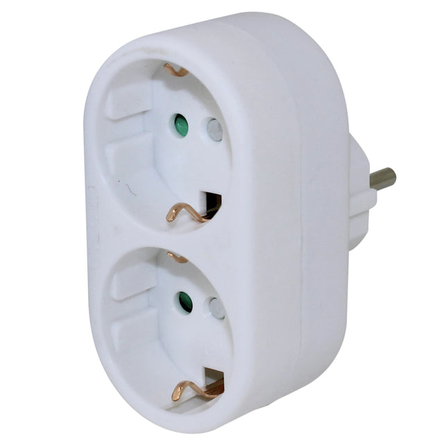 SCANPART - Adapter plug - 2 x EU Socket to EU plug image