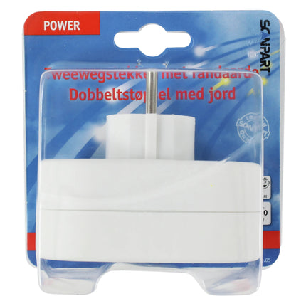 SCANPART - Adapter plug - 2 x EU Socket to EU plug image