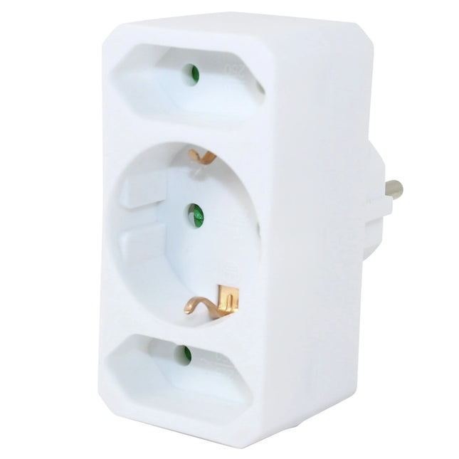 SCANPART - Adapter plug - 2 x EU Socket | 1 x Euro Socket to EU plug image