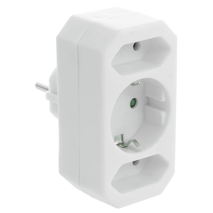 SCANPART - Adapter plug - 2 x EU Socket | 1 x Euro Socket to EU plug image