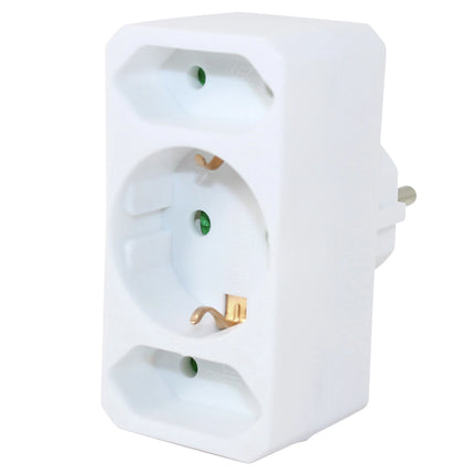 SCANPART - Adapter plug - 2 x EU Socket | 1 x Euro Socket to EU plug image