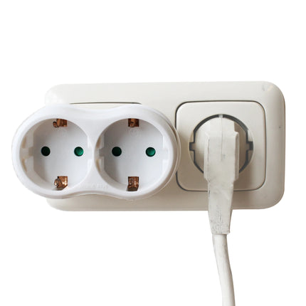 SCANPART - Adapter plug - 2 x EU Socket to EU plug image