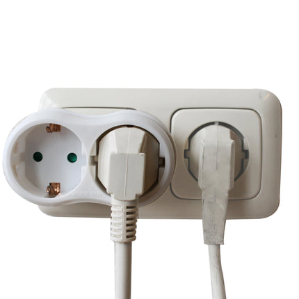 SCANPART - Adapter plug - 2 x EU Socket to EU plug image
