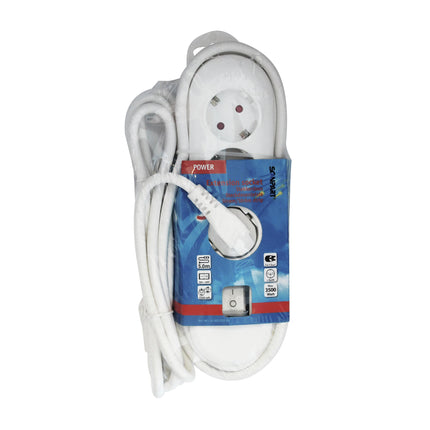 SCANPART - Table Socket - 3 x EU socket to EU plug - 1.5 m image