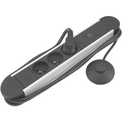 SCANPART - Power strip - 3 x BE Socket naar EU plugs 1.5 m Cable length Footswitch image