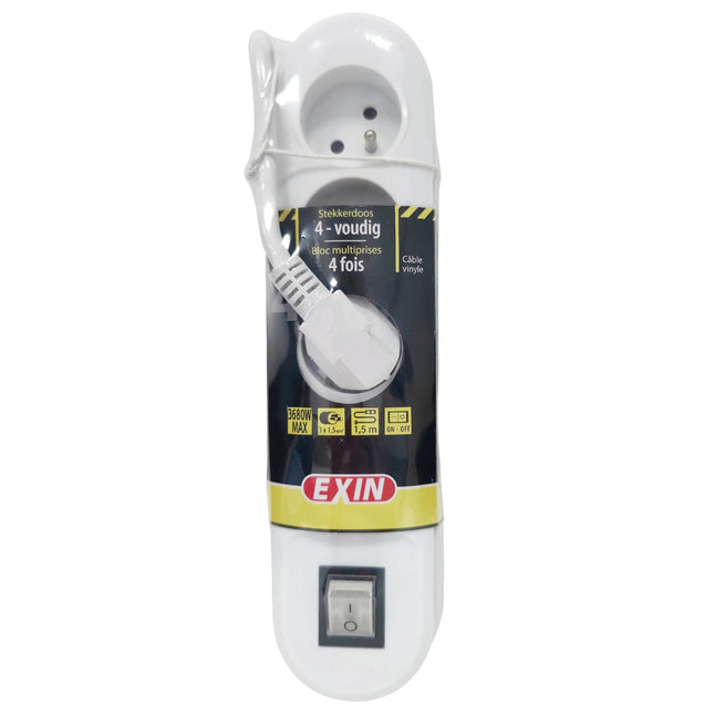 EXIN - Table Socket - 4 x Pen Grounding Socket (BE) to Pen Grounding plug (BE) image