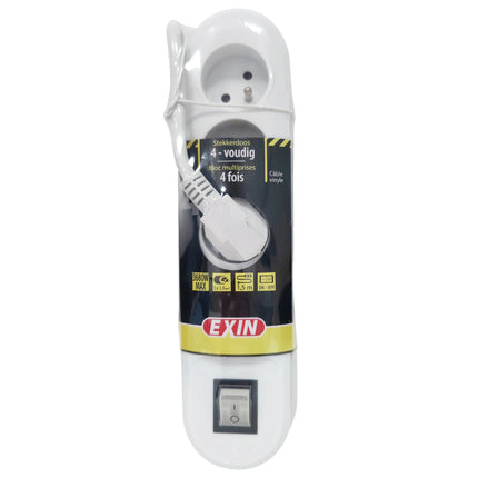 EXIN - Table Socket - 4 x Pen Grounding Socket (BE) to Pen Grounding plug (BE) image