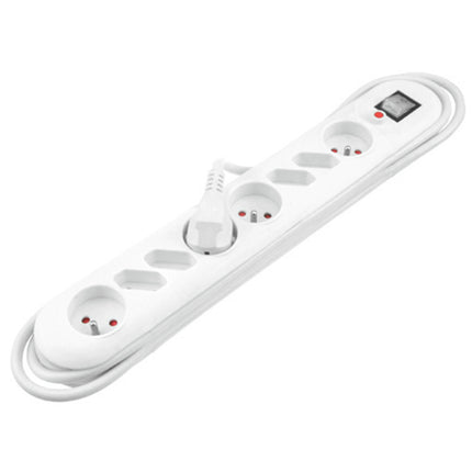 QLINK - Power strip - 4 x BE Socket + 2 x Euro naar EU plugs 3.0 m Cable length image