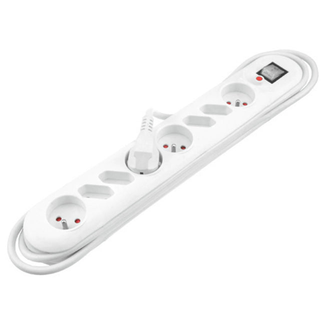 QLINK - Power strip - 4 x BE Socket + 2 x Euro naar EU plugs 3.0 m Cable length image