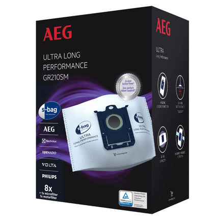 AEG GR210SM | S-BAG 8 Dustbags 1 Microfilter 1 Motorfilter image