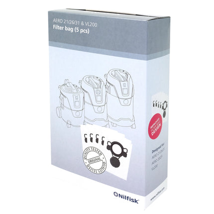 NILFISK AERO 21/26/31 | AERO 20/25 | VL 200 5 Dustbags image