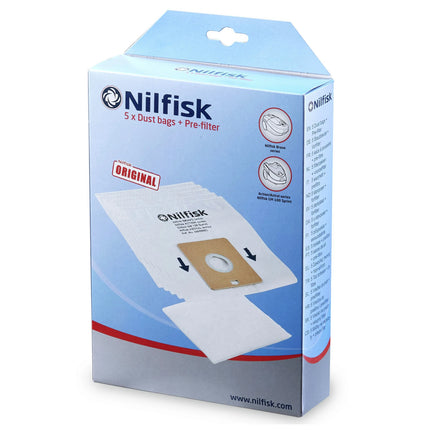 NILFISK 30050002 5 Dustbags  1 Motorfilter image